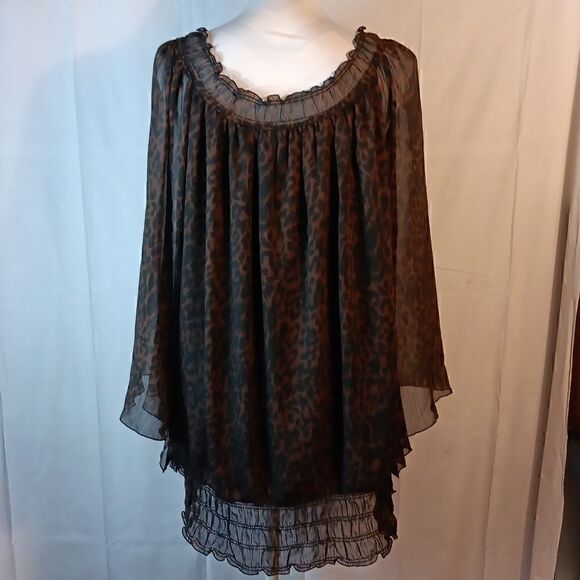 Cato Animal Print Blouse - Picture 4 of 8